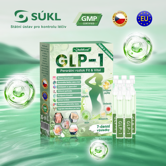 BuildLeafe® GLP-1 8-in-1 Fit & Vital Szájhigiéniai oldat Alkalmas elhízás, szív- és érrendszeri egészség, cukorbetegség, alvási apnoe, bélrendszeri egészség, ízületiproblémák és egyéb egészségügyi igények esetén