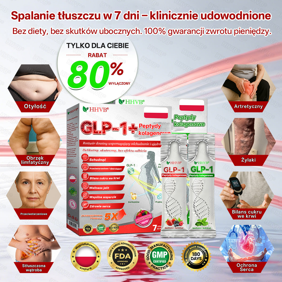 Oficjalny Sklep 𝐇𝐇𝐕𝐁®🌿 GLP-1 + Peptydy Kolagenowe – płyn doustny wspierający odchudzanie i ujędrnianie skóry 🔥 Wzbogacony o Matrixyl 3000, pomaga przy ✅ otyłości, poprawie jędrności skóry, wsparciu serca, cukrzycy, bezdechu sennym i problemach ze stawami.