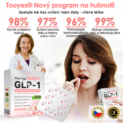 🔥Tooyes® GLP-1 tekuté perly s vysokou koncentrací - s obsahem NAD+, moringy a HCA (hubnutí, proti stárnutí, podpora střev a imunitního systému, rovnováha hladiny cukru v krvi, zdraví srdce a mozku)⚡