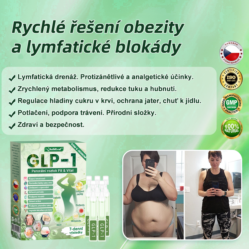 BuildLeafe® GLP-1 8-in-1 Fit & Vital Szájhigiéniai oldat Alkalmas elhízás, szív- és érrendszeri egészség, cukorbetegség, alvási apnoe, bélrendszeri egészség, ízületiproblémák és egyéb egészségügyi igények esetén